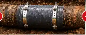 During Cast Iron Pipe Repair