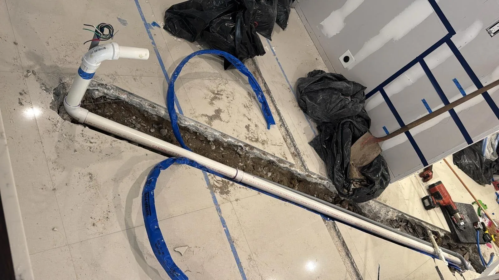 USA Plumbing crew performing trenchless sewer line repair in Miami-Dade