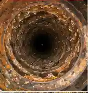 Camera view inside a failing sewer line before relining - cracked walls, corrosion scale and root intrusion choking the pipe